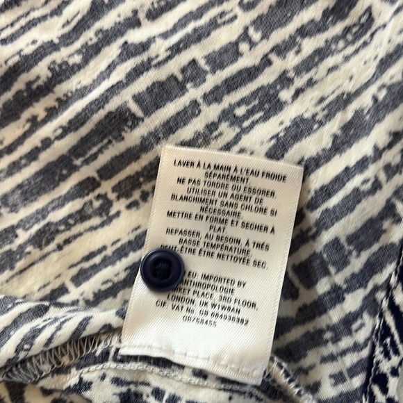 Anthropologie Holding Horses 100% Rayon Button Up Blouse Size 2 - Picture 7 of 9